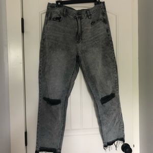 American Eagle Acid Wash Mom Jean